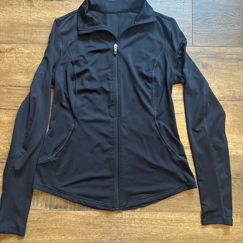 Women's Black Zip-Front Active Jacket